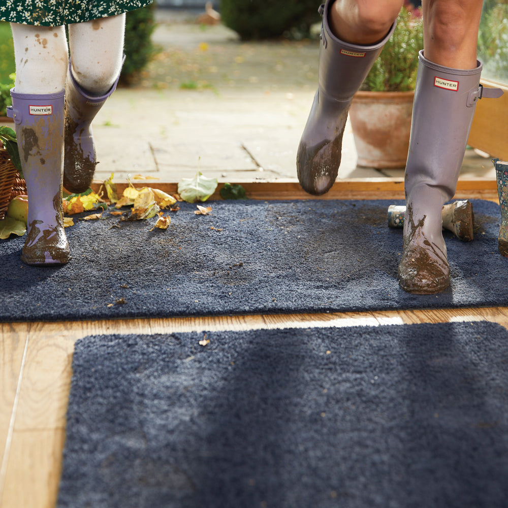Sense - French Navy Washable Doormat 2