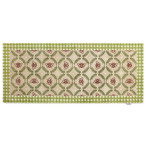 Beehive Doormat in Beige and Green