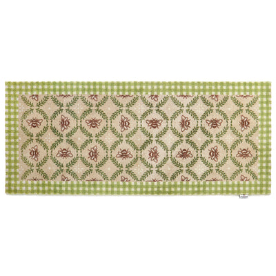 Beehive Runner in Beige and Green 5