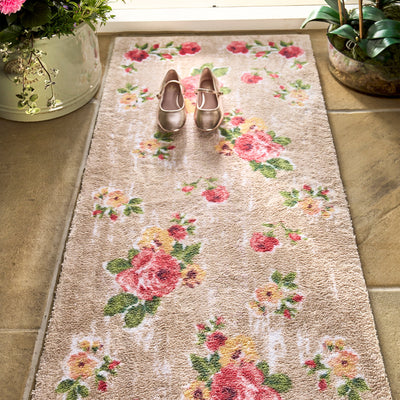 Vintage Rose Washable Doormat Lifestyle 3