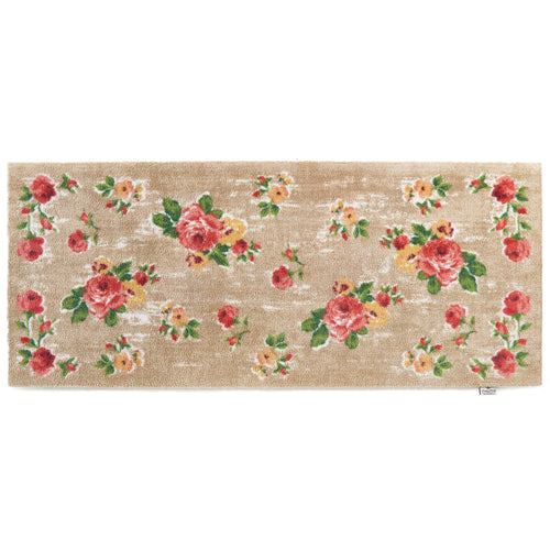Vintage Rose Washable Doormat