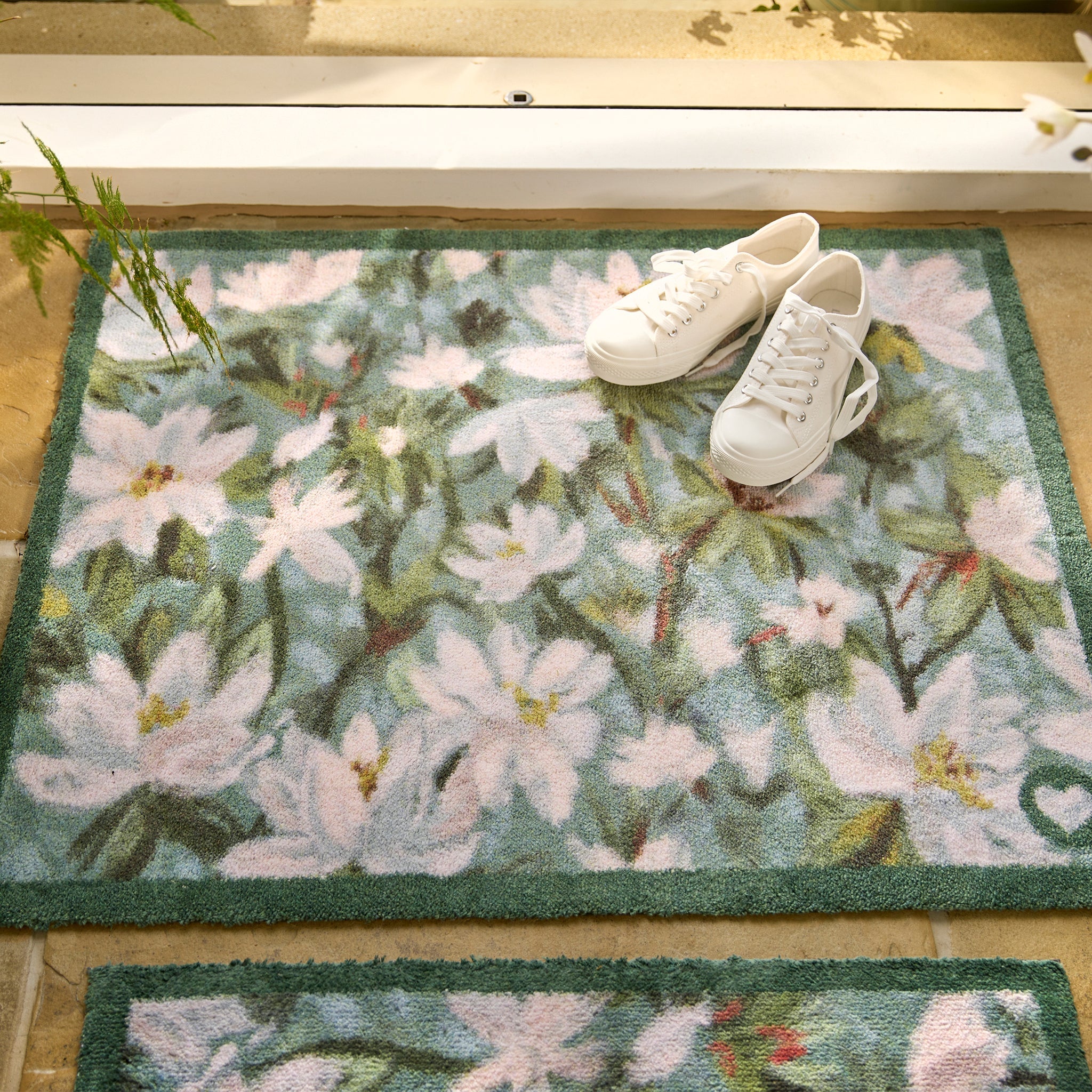 Water Lilies Washable Doormat Lifestyle 2