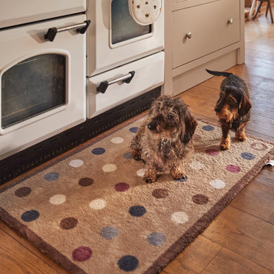 Spot 10 Light Brown Washable Doormat 2