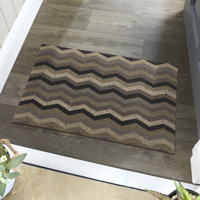 Printed Coir Ocean Zigzag Doormat 2