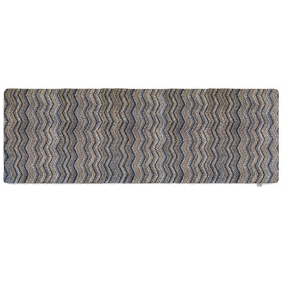 Ribbon Grey Zig Zag Washable Doormat 8