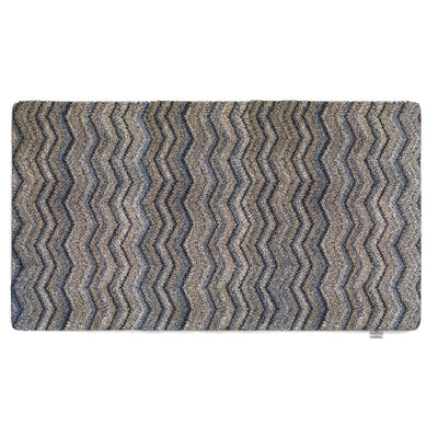Ribbon Grey Zig Zag Washable Doormat 7