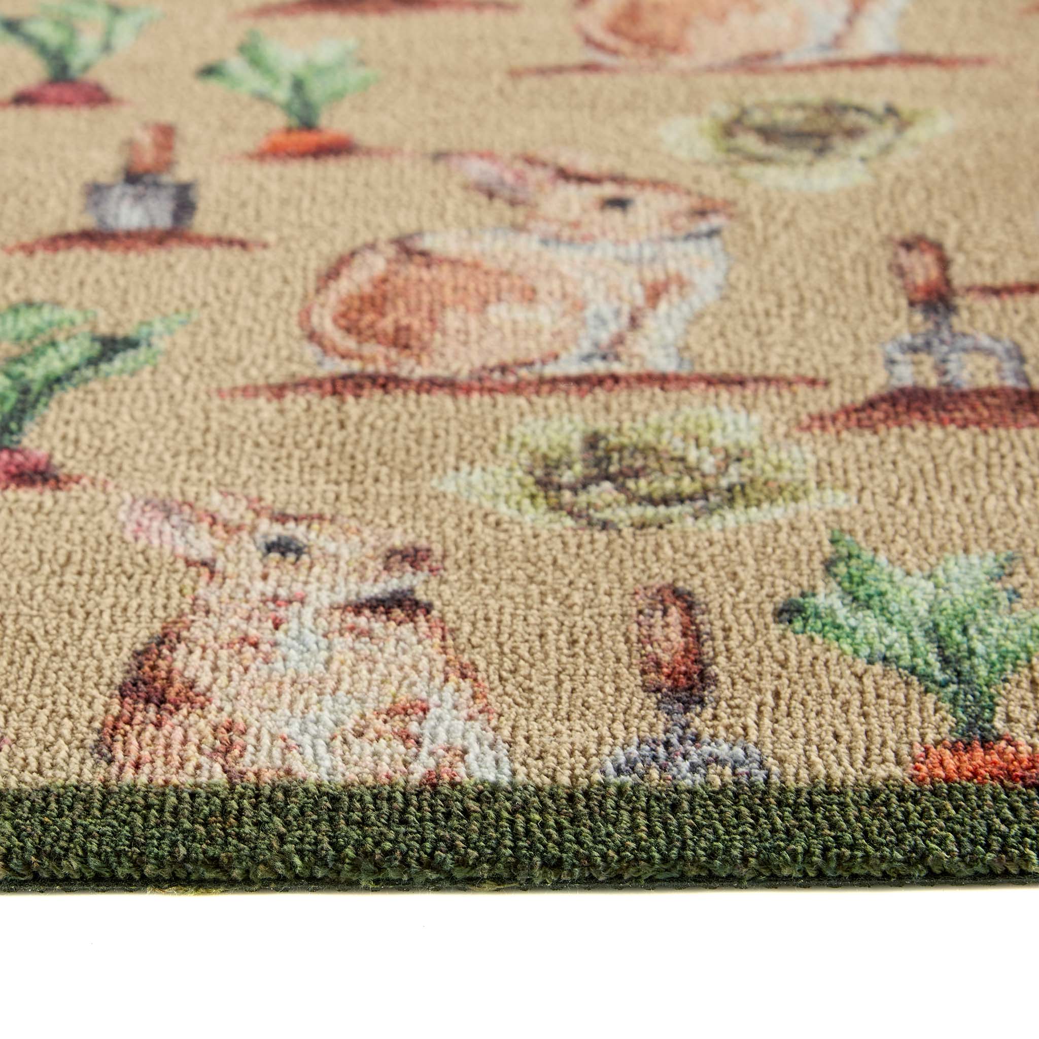 Allotment Bunnies Washable Doormat 4