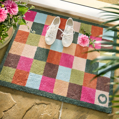 Allsorts Check Washable Doormat 2