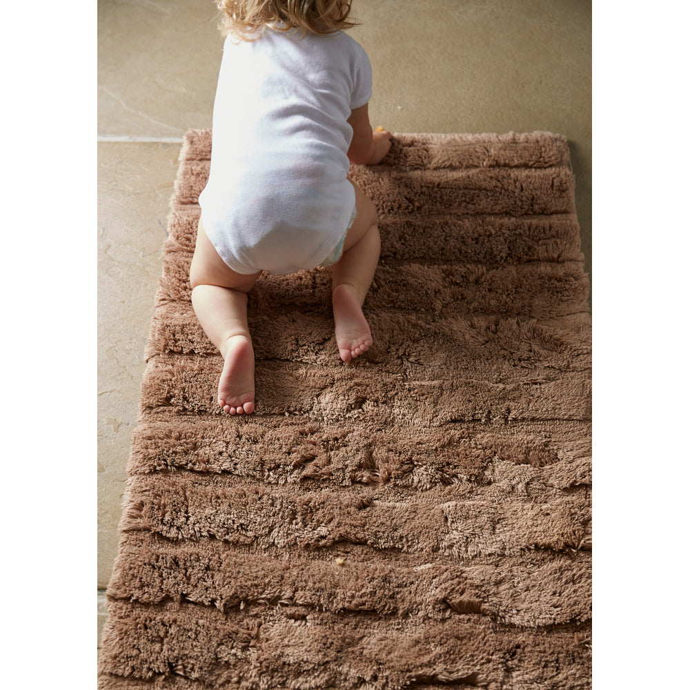 Bamboo Stripe Latte Bathmat 3