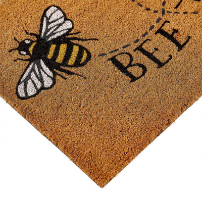 Bee Happy Coir Doormat 4