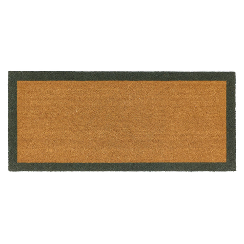 Printed Coir Border Green Runner 5