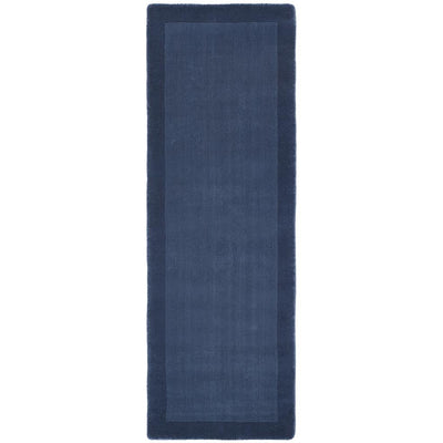 Borders Wool Rug Navy 4