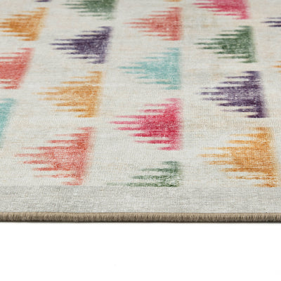 Hug Rug Bretton Multi Washable Rug Texture Close Up