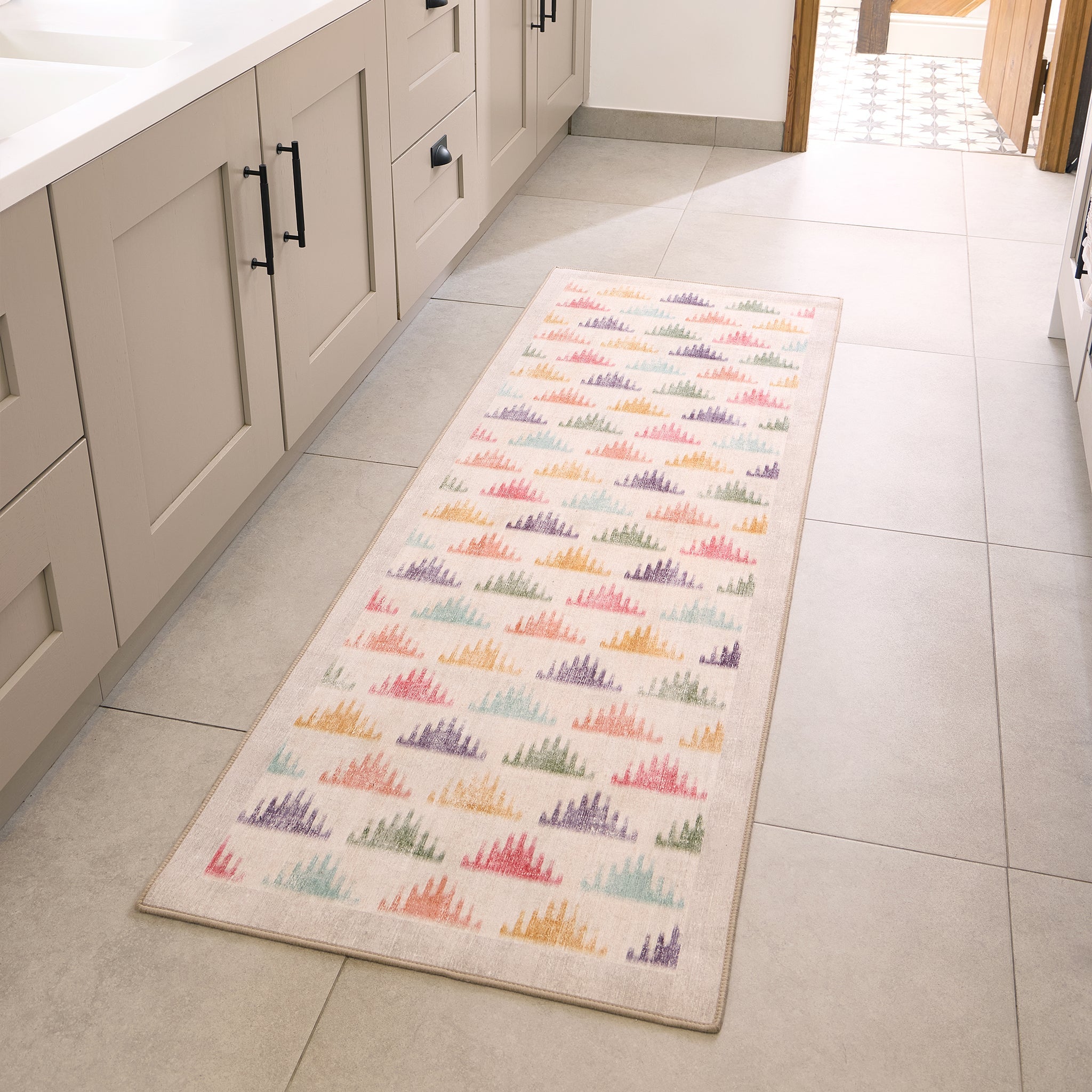 Hug Rug Bretton Multi Washable Kitchen Runner