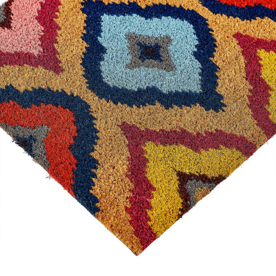 Bright Ikat Coir Doormat 4