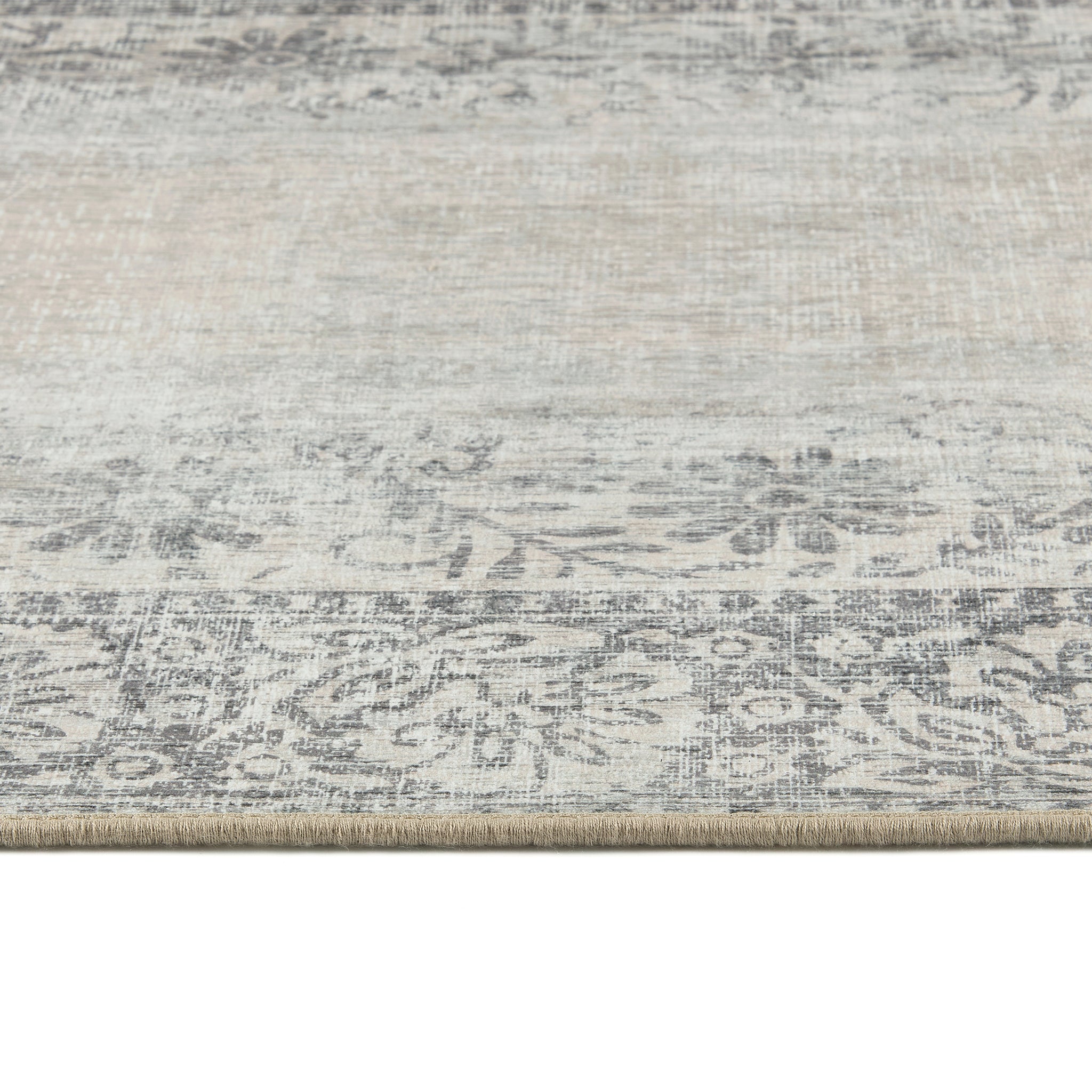 Hug Rug Brocade Border Washable Rug Texture Close Up