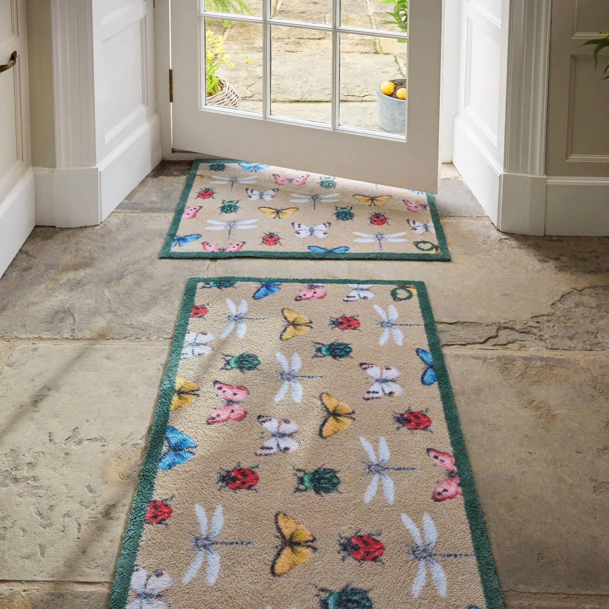 Bugs & Butterflies Washable Doormat 2
