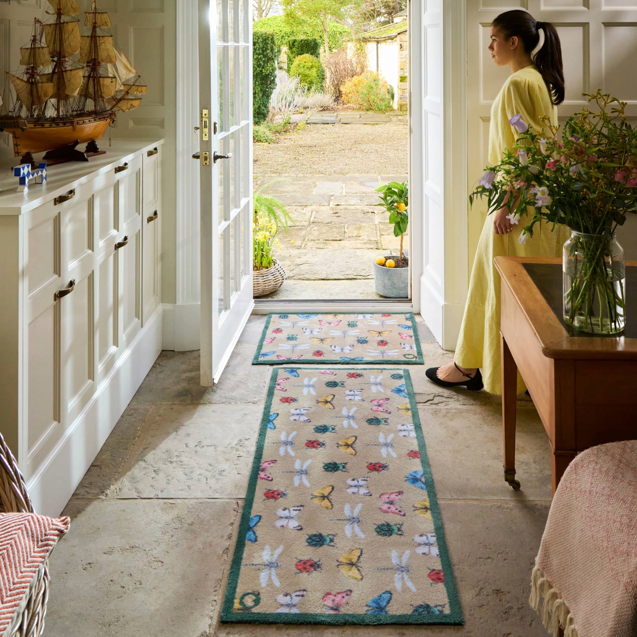 Bugs & Butterflies Washable Doormat 4