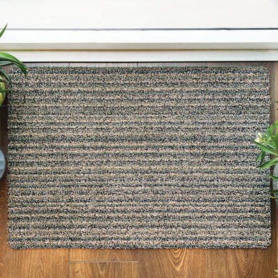 Candy Sage Green Striped Doormat 3