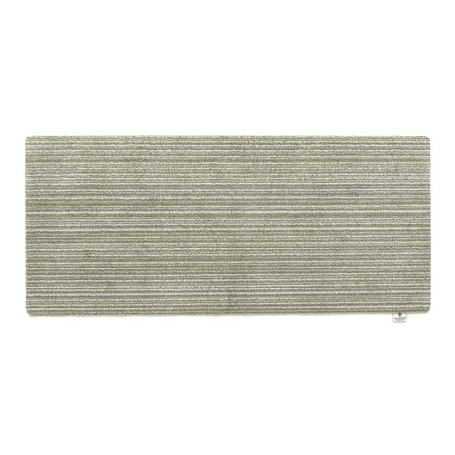Candy Green Striped Washable Doormat