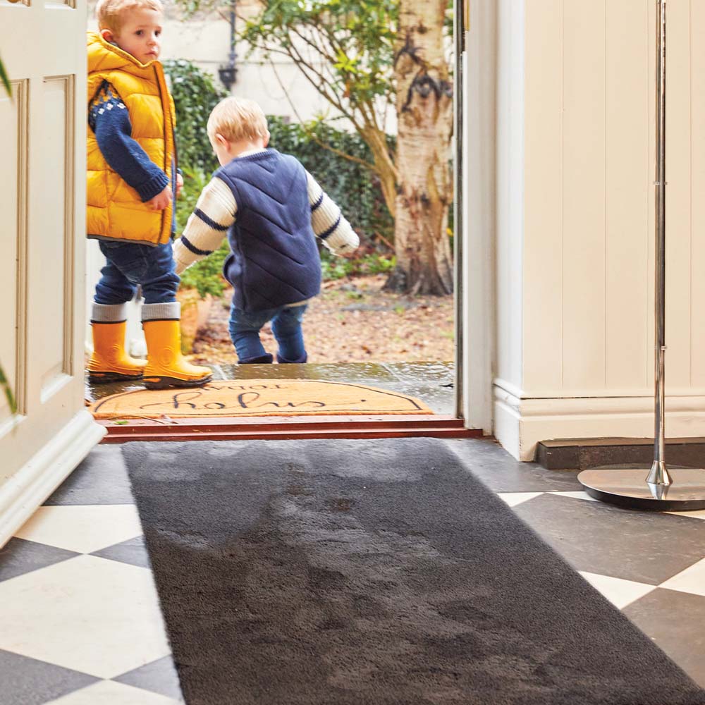 Sense - Charcoal Washable Doormat Lifestyle 2