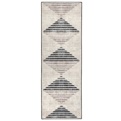 Hug Rug Chevron Charcoal Washable Runner