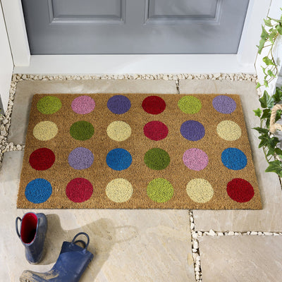 Spots Coir Doormat 2