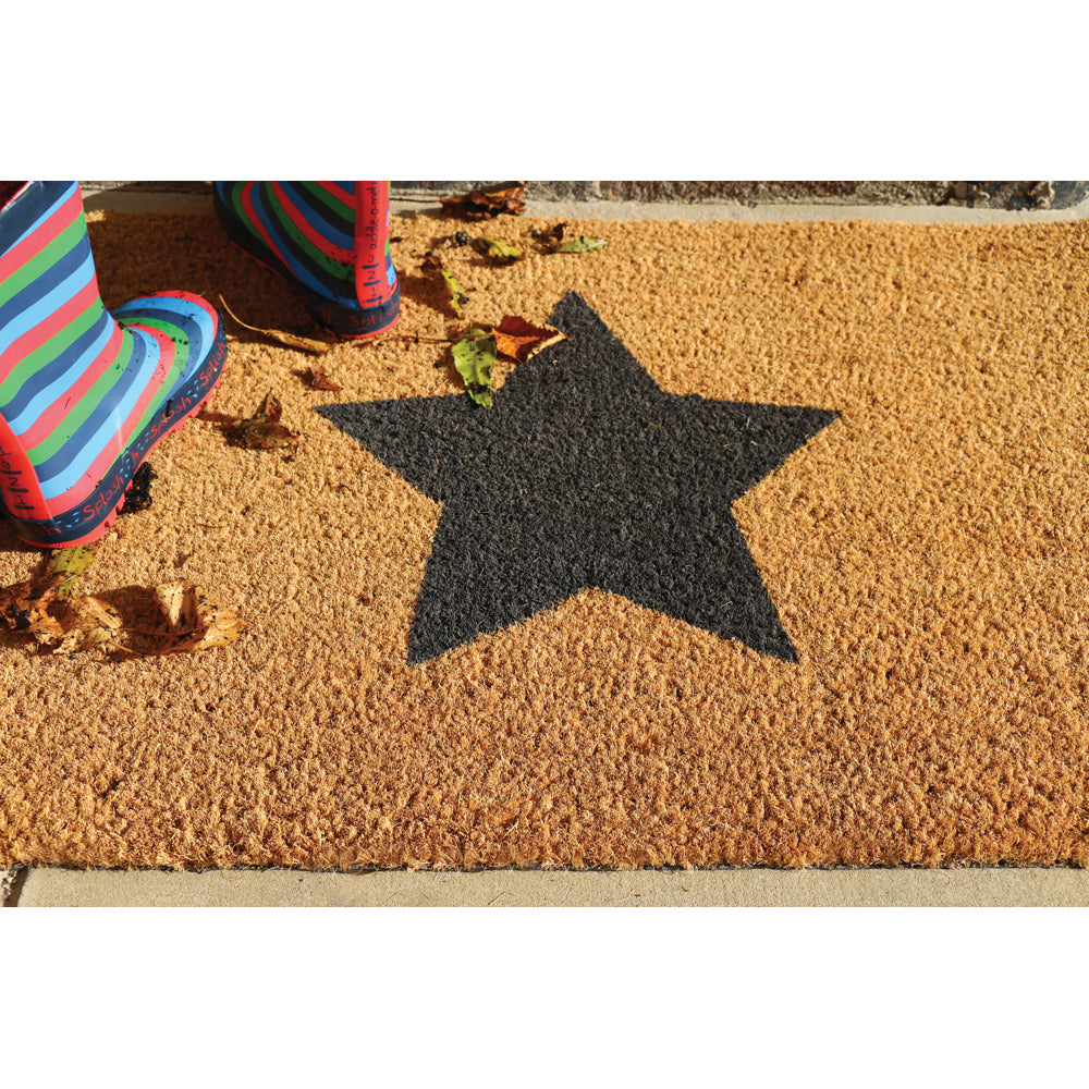 Printed Coir Star Doormat 2