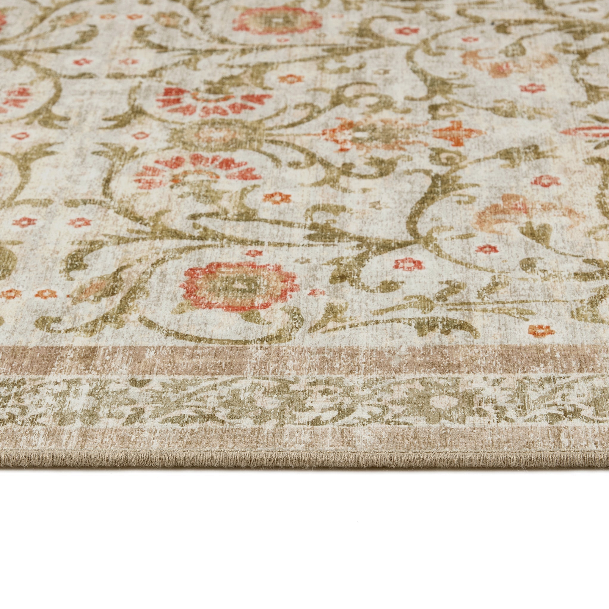 Hug Rug Country Paisley Washable Rug Texture Close Up