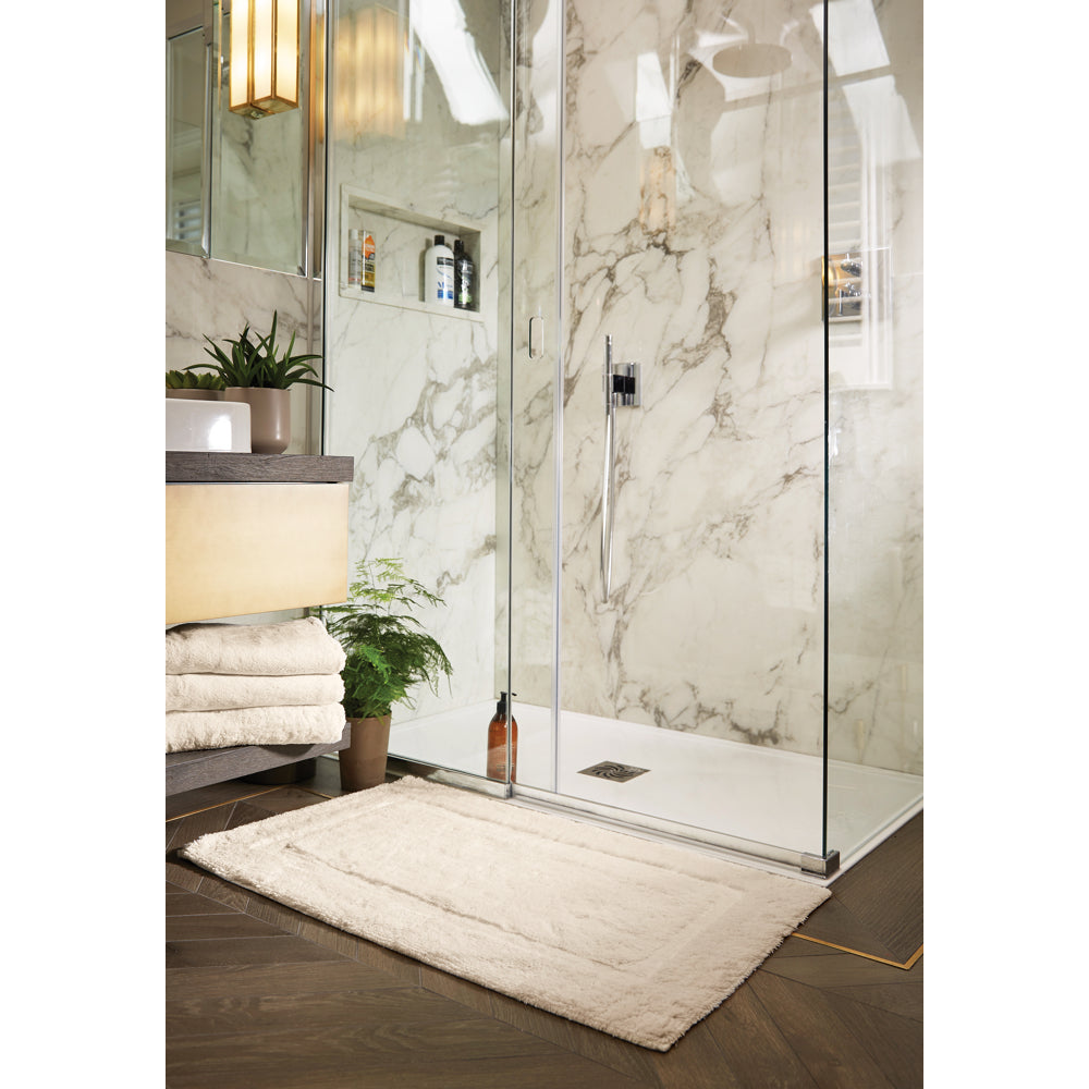 Bamboo Border Cream Bathmat 3