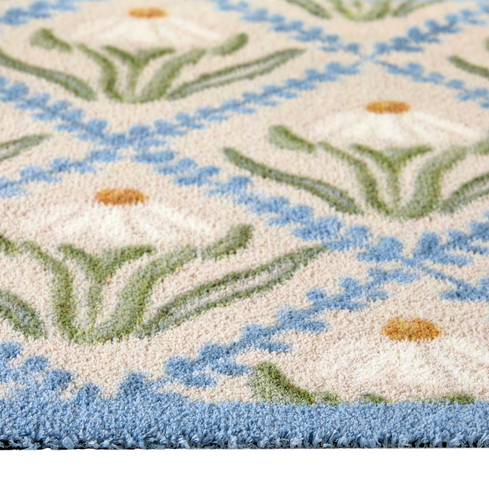 Daisy Trellis Washable Doormat 4