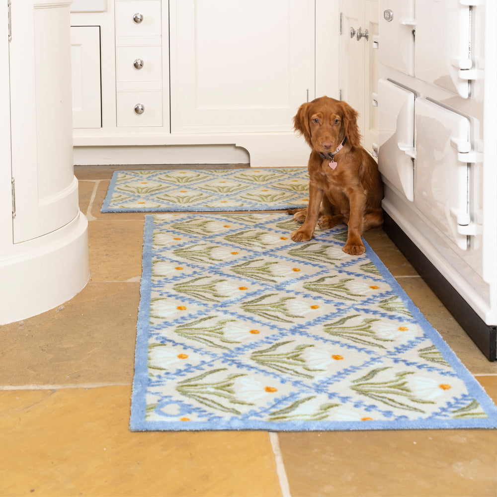 Daisy Trellis Washable Doormat 3