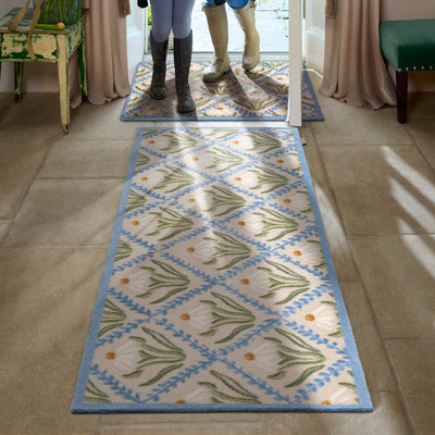 Daisy Trellis Washable Doormat 2