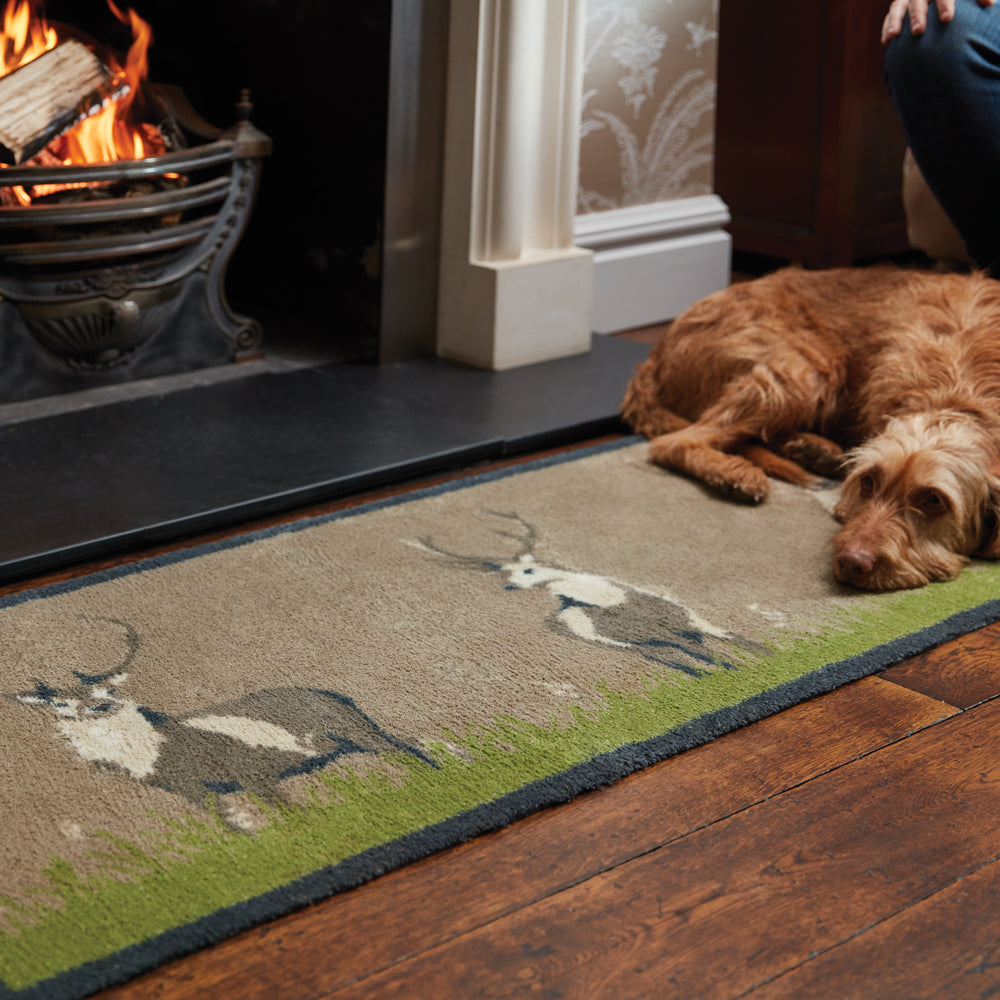 Deer 1 Beige Washable Doormat 3