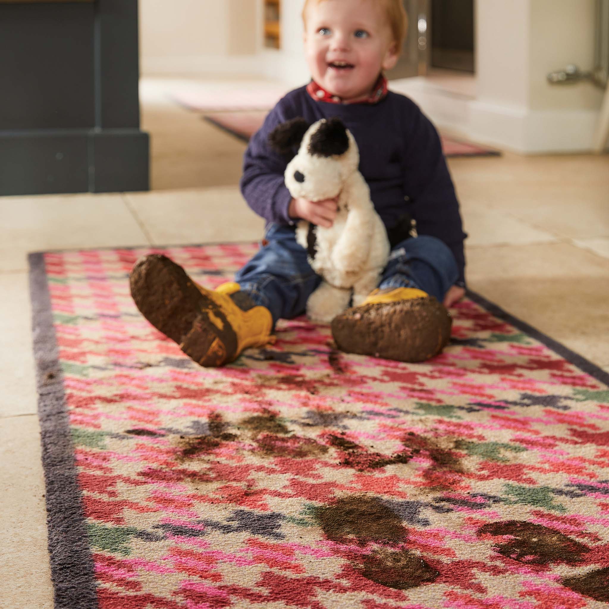 Designer 27 Houndstooth Pink Doormat 6
