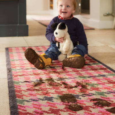 Designer 27 Houndstooth Pink Doormat 6