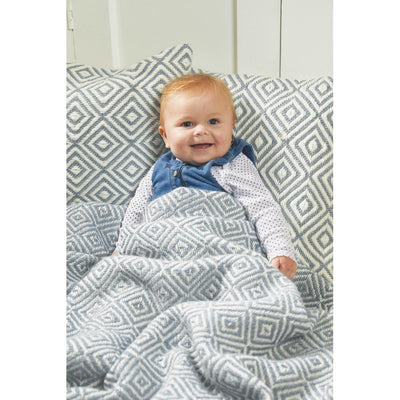 Diamond Throw Sky Grey 5