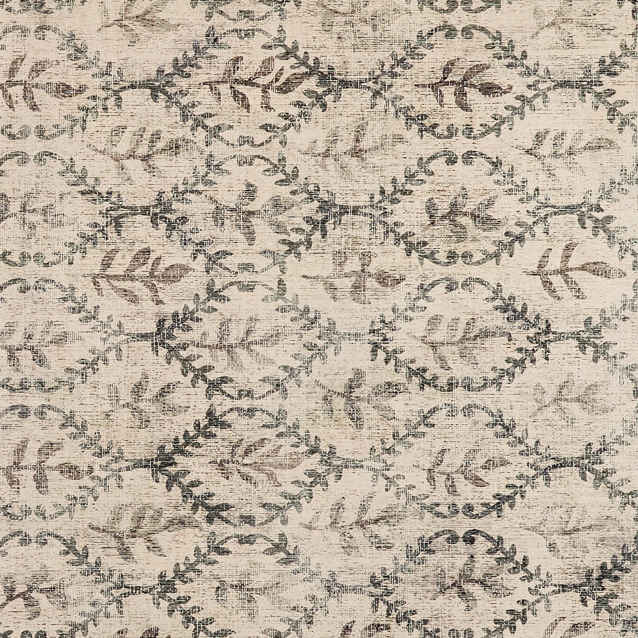 Hug Rug English Garden Washable Rug Pattern Close Up