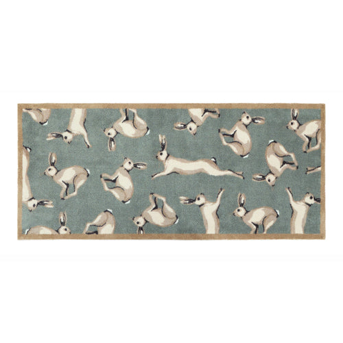 Farmhouse Hares Washable Doormat