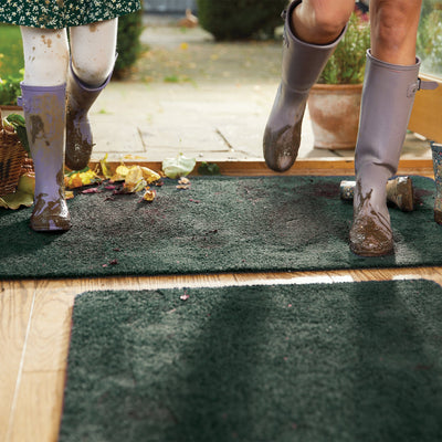 Sense - Forest Green Washable Doormat 3