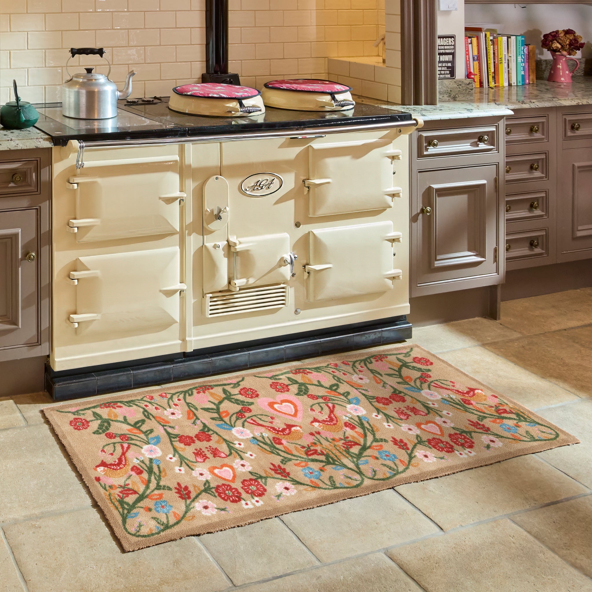 Garden Lovebirds Washable Doormat 5