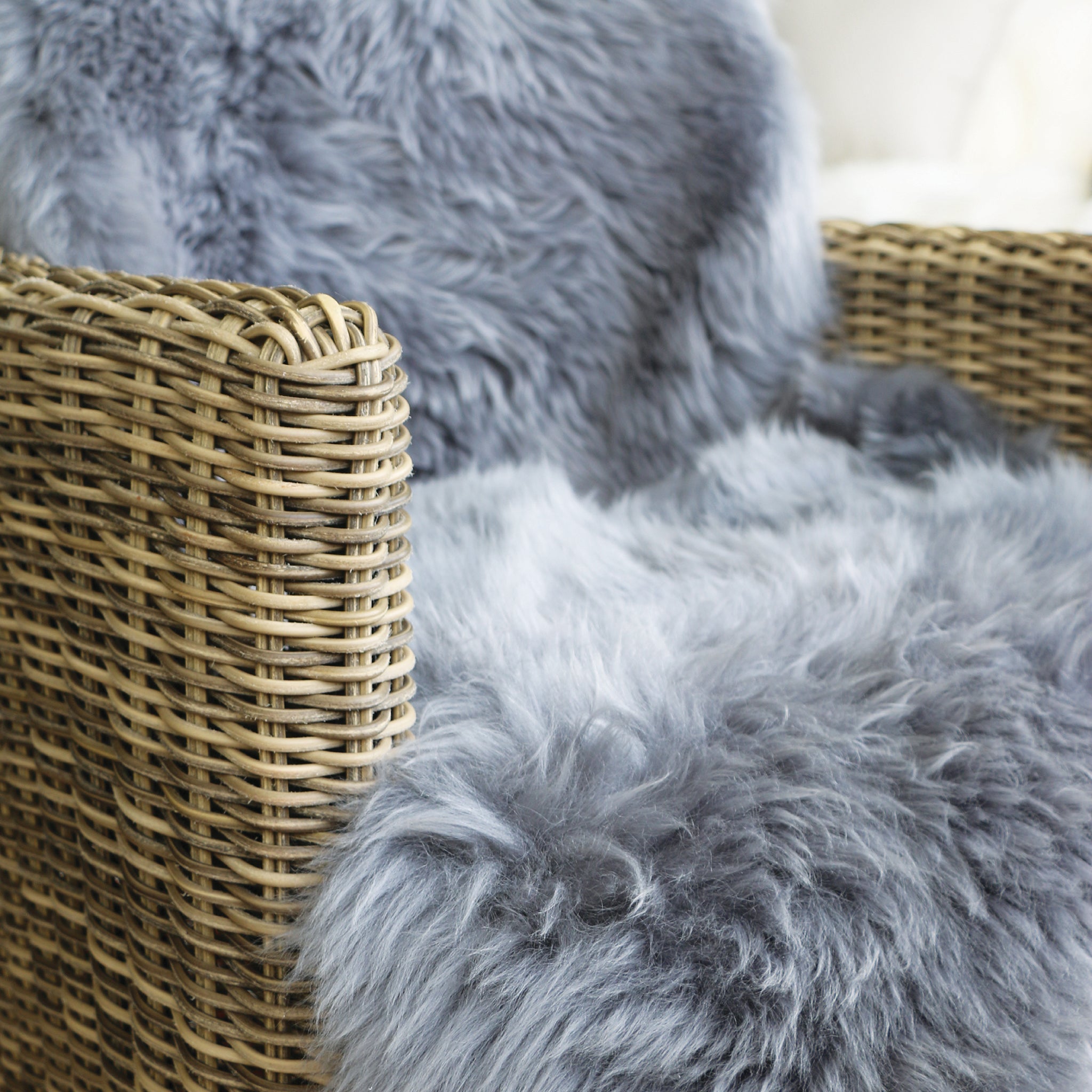 Genuine Sheepskin Rug Grey 8