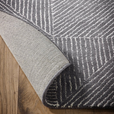 Geometric Rug- 100% wool cut pile rug with a geometric pattern.