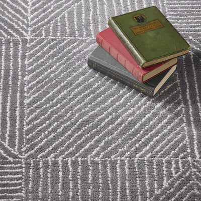 Geometric Rug- 100% wool cut pile rug with a geometric pattern.