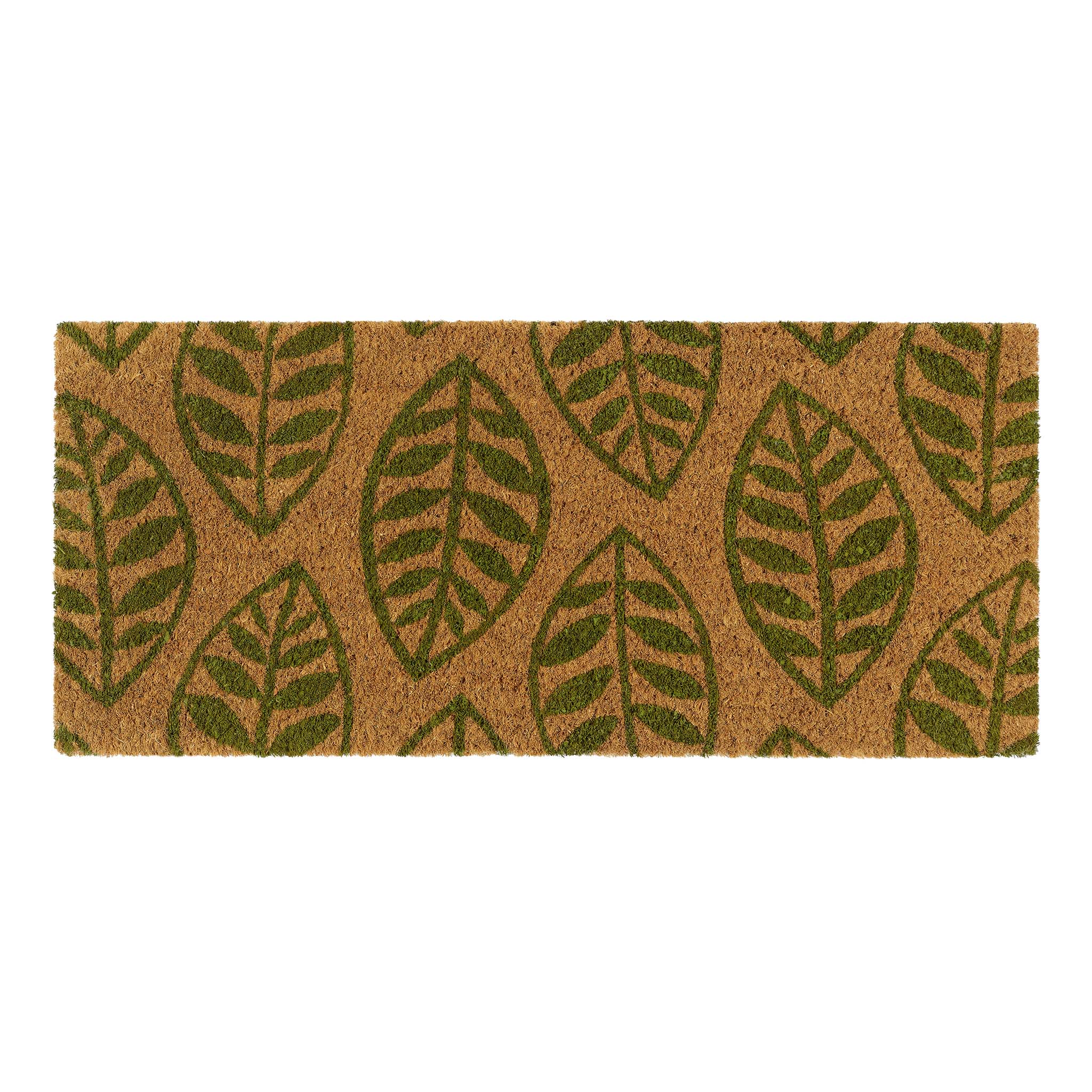 Green Leaves Coir Doormat 3