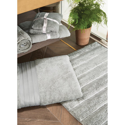 Bamboo Stripe Grey Bathmat 4