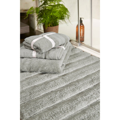 Bamboo Stripe Grey Bathmat 3
