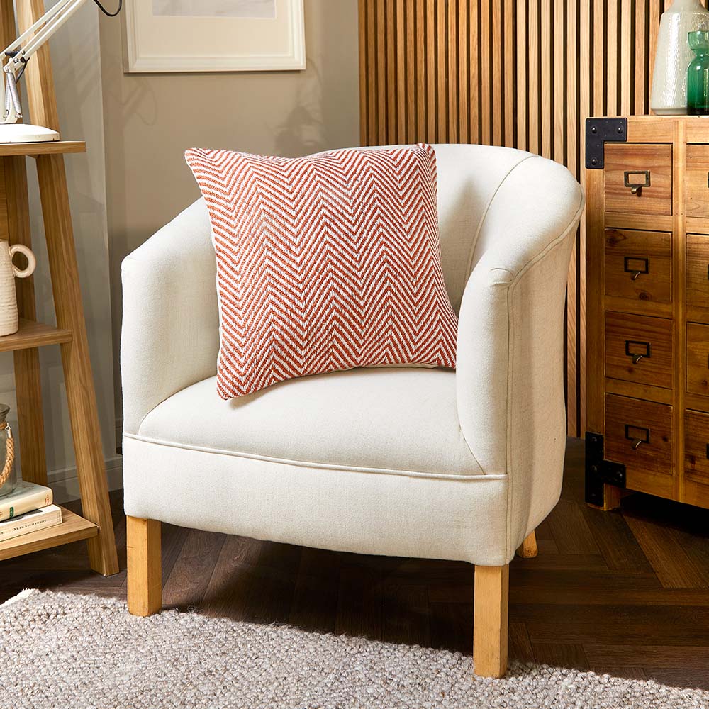 Herringbone Cushion Rust 3