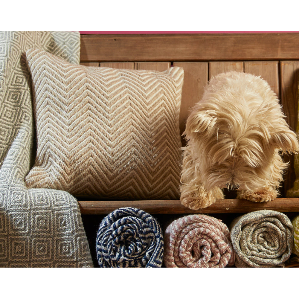 Herringbone Cushion Natural 3