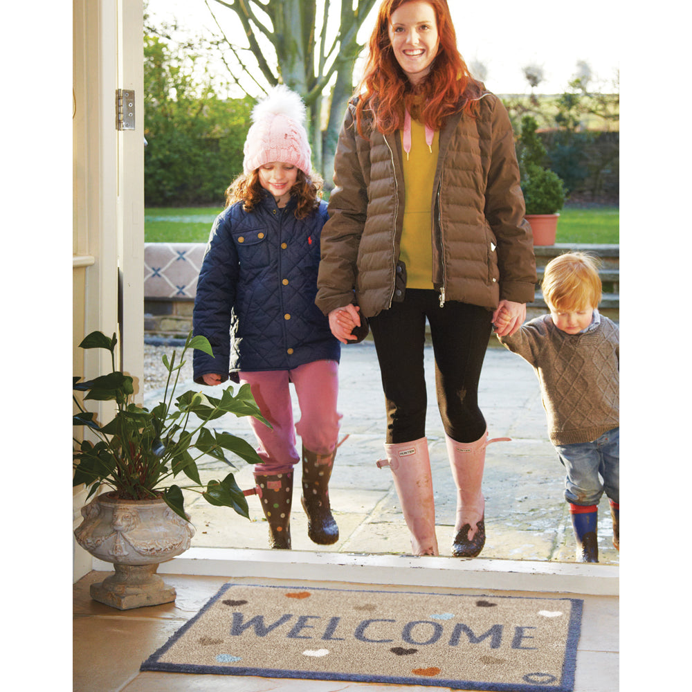 Home 34 Welcome Beige Washable Doormat 5
